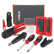 Hi-Spec 9 Piece Network Cable Testing & Wiring Repair Tool Kit