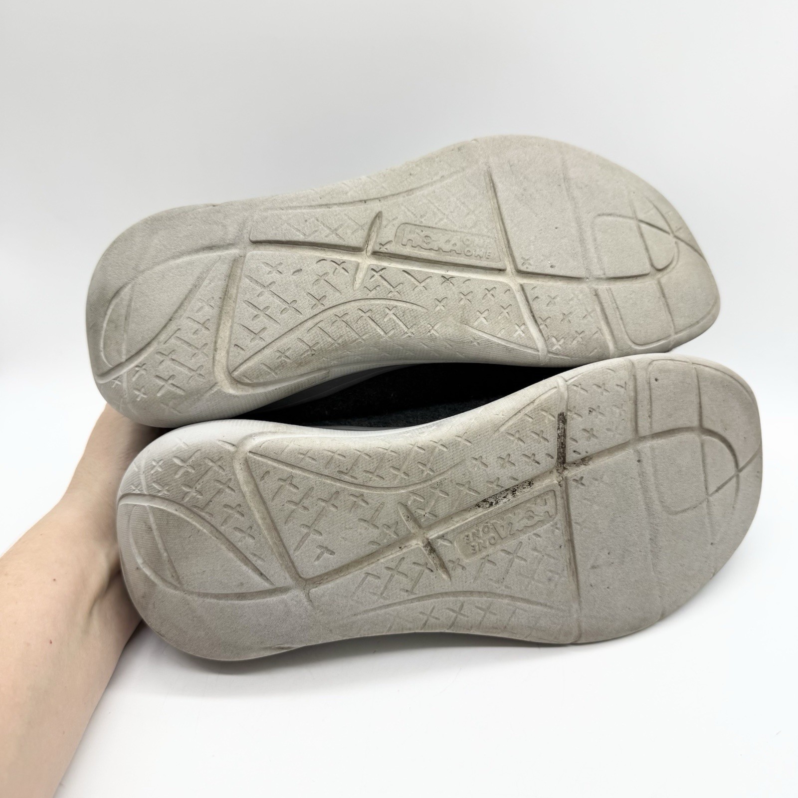 Hoka One One Hupana Flow Wool Comfort Sneakers In Dark shadow/Wild Dove Size 8.5 thumbnail 8