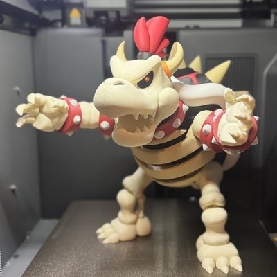 Epic 10  Dry Bowser   3D Printed Skeleton King 