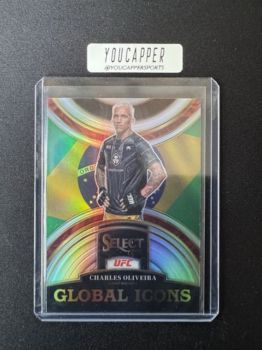 2023 Panini Select UFC - Global Icons Charles Oliveira #22 Silver Prizm