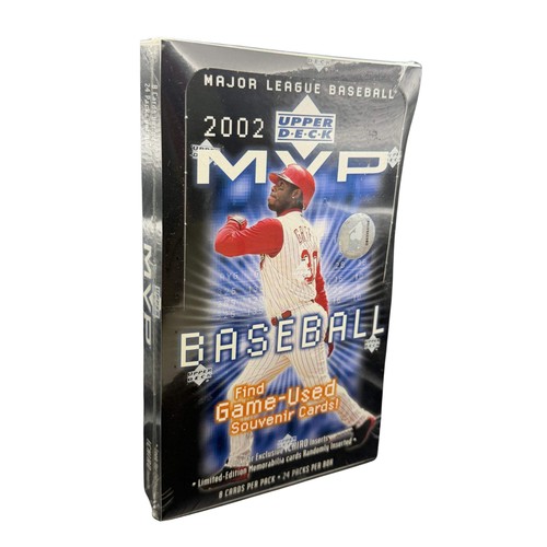 2002 Upper Deck MVP Baseball Hobby Box 2002 Upper Deck MVP Base Set sealed box
