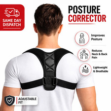 Adjustable Posture Corrector Back Brace Shoulder Support Belt Spine Relief