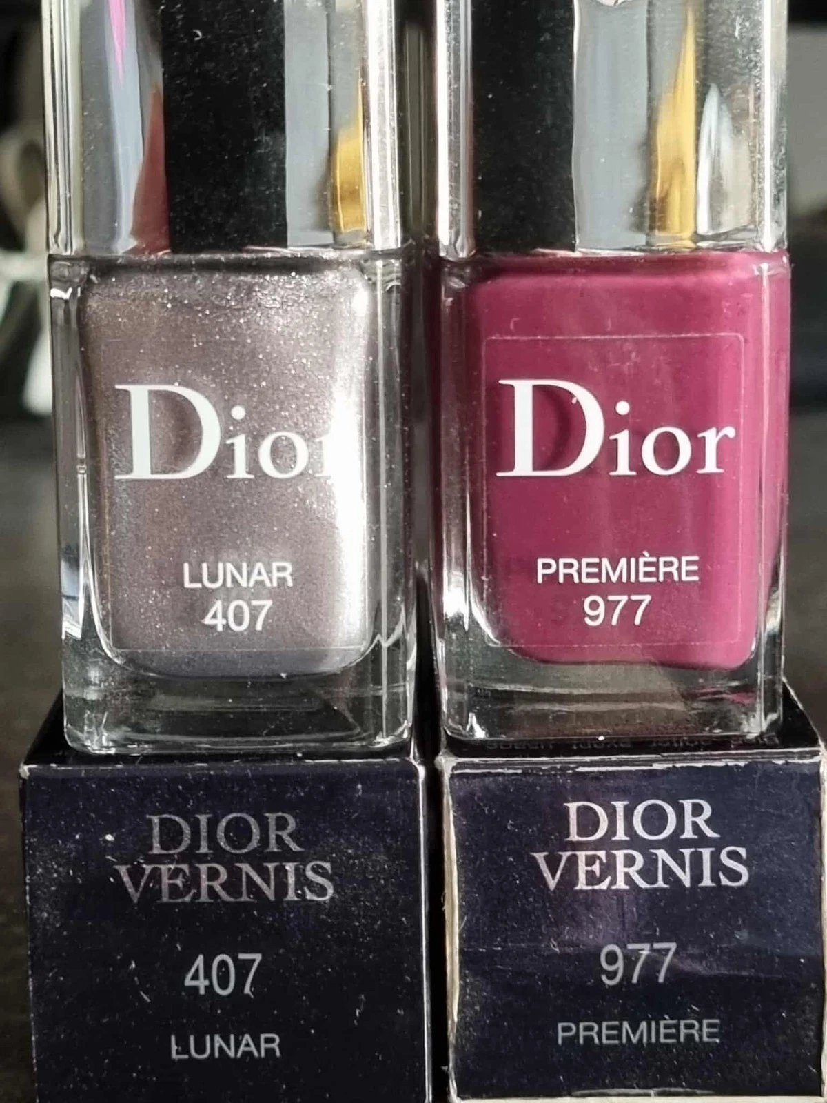 Set of 2 Dior Vernis - 407 Lunar, 977 Premiere