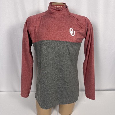 OU Rivalry Threads Pullover  1/4 Offset Zip Women L 12/14