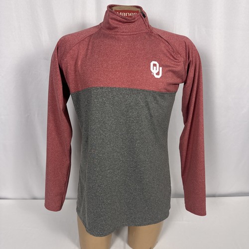 OU Rivalry Threads Pullover  1/4 Offset Zip Women L 12/14