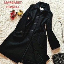 Margaret Howell Melton Wool Chester Coat Black A Line Size II