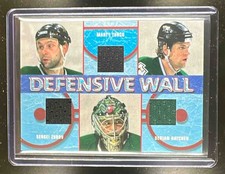 2002-03 BAP Signature Series Defensive Wall Triple Relic Zubov / Turco / Hatcher