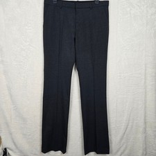Uniqlo Womens Size 10 Charcoal Gray Stretch Straight Leg Dress Pants 221-128863