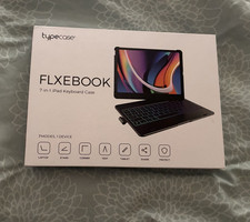 typecase Flexbook iPad Keyboard Folio Case Backlit 360 Protection Black