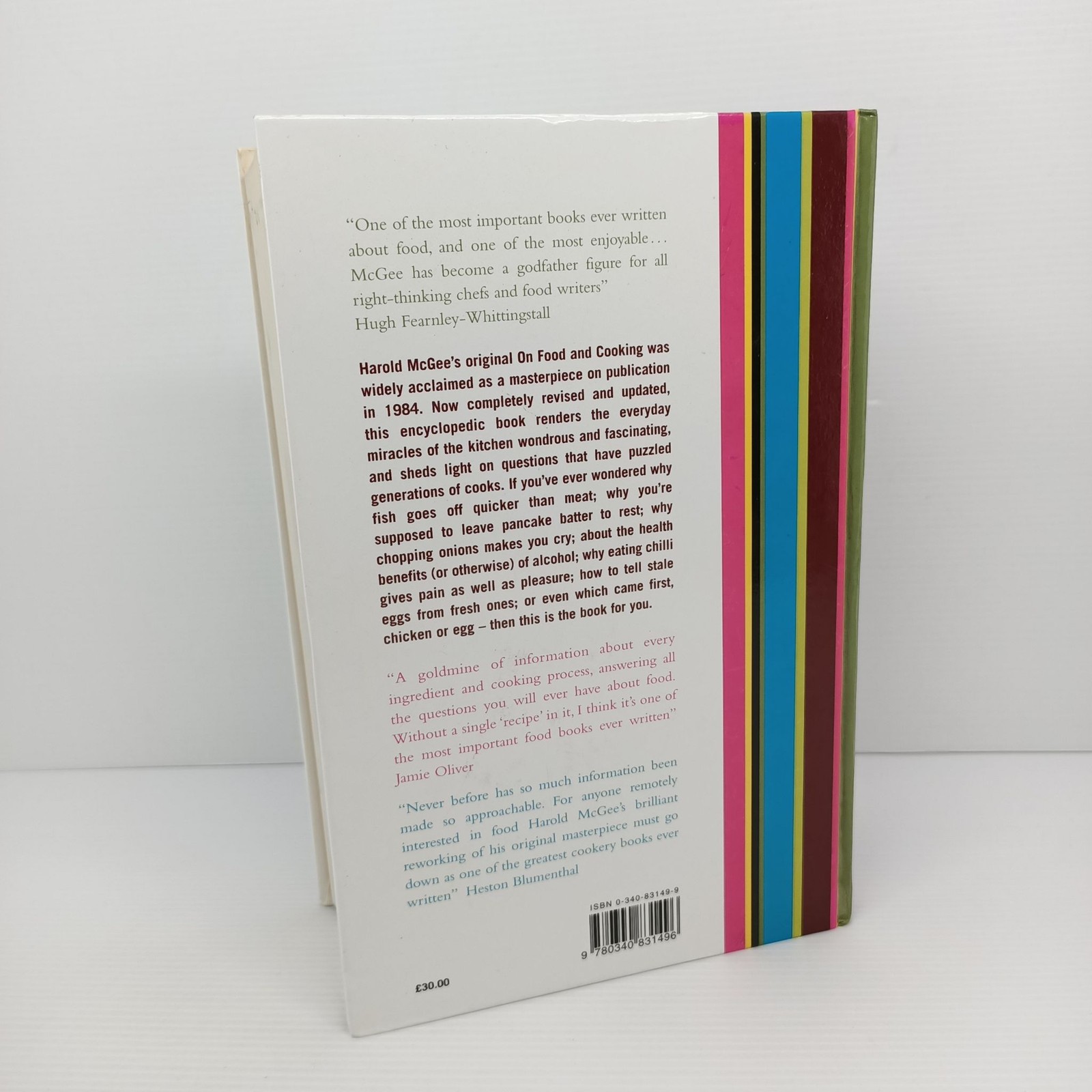 McGee on Food & Cooking Harold McGee 2004 Hardcover Book Hodder & Stoughton image 2