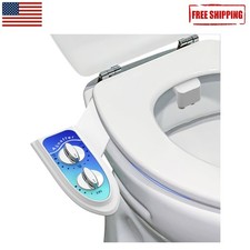 Adjustable Cold Water Bidet with Dual Nozzles  Self-Cleaning Feature - Blue