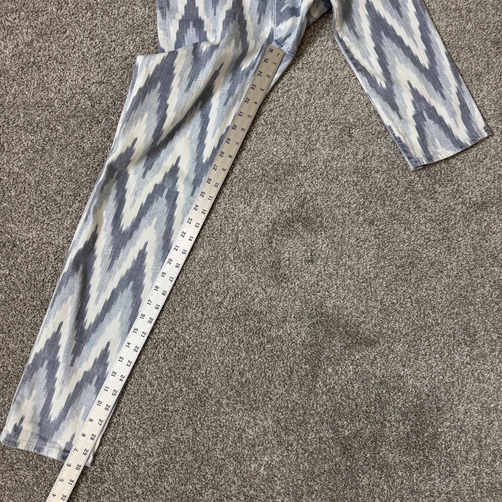 AG Adriano Goldschmied Jeans Womens 30R Blue Ikat Stilt Cigarette Skinny USA thumbnail 15