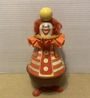 Vintage OHIO ART SPINNING CIRCUS CLOWN Tin Top Toy Works
