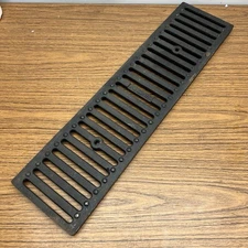 NDS DS-232 2FT SLOTTED DUCTILE IRON GRATE DRAIN BLACK