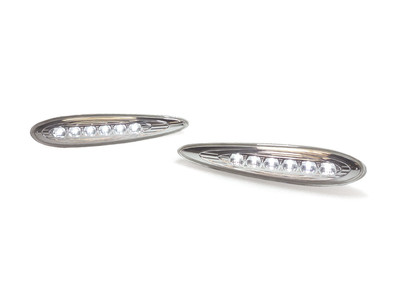 DEPO Euro Clear LED White Front Bumper Side Marker Light for 00-03 Nissan Maxima