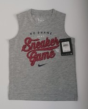 BRAND NEW Nike Athletic Cut Signature No Shame Sleeveless Shirt Sz.4 XS