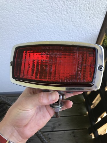 BOSCH K8404 REAR FOG LAMP LIGHT RED CHROME VW BMW MERCEDES BENZ BUS BULLI SL 230 - Foto 1 di 12
