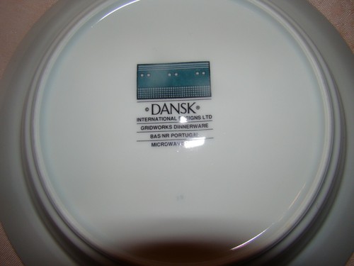 DANSK GRIDWORKS GREEN LOT OF 2 SOUP BOWLS FREE SHIPPING MADE PORTUGAL - Picture 3 of 3