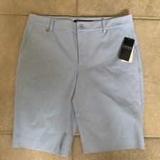 Black Label Lauren Ralph Lauren Chino Blue Flat front Woman Sz6 Business Casual