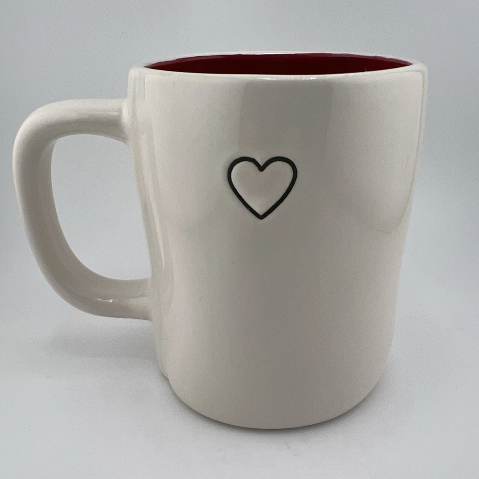 Rae Dunn "HEART" Double Sided Coffee Mug - Image 3 of 4