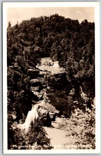 RPPC Linville River Falls Blue Ridge Parkway North Carolina VINTAGE Postcard