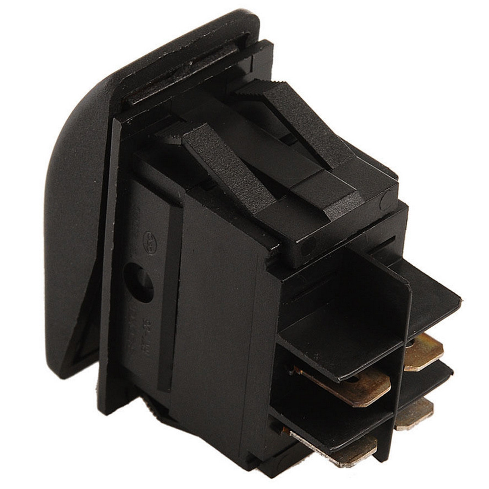 5 X 12V 20A Bar Rocker Toggle Switch Yellow LED Light 4Pin Holder Car ...