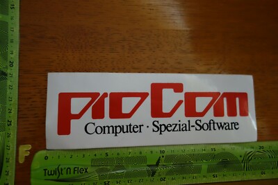 Alter Aufkleber Computer Büro PRO COM Spezial-Software