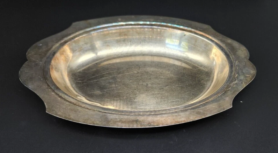 Tazón para servir plato ovalado Wallace vintage de mediados de siglo 11 3/4" x 8" Foto 3 de 4