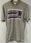 Vintage DePaul University Basketball Triblend Velva Sheen Shirt Large Gray