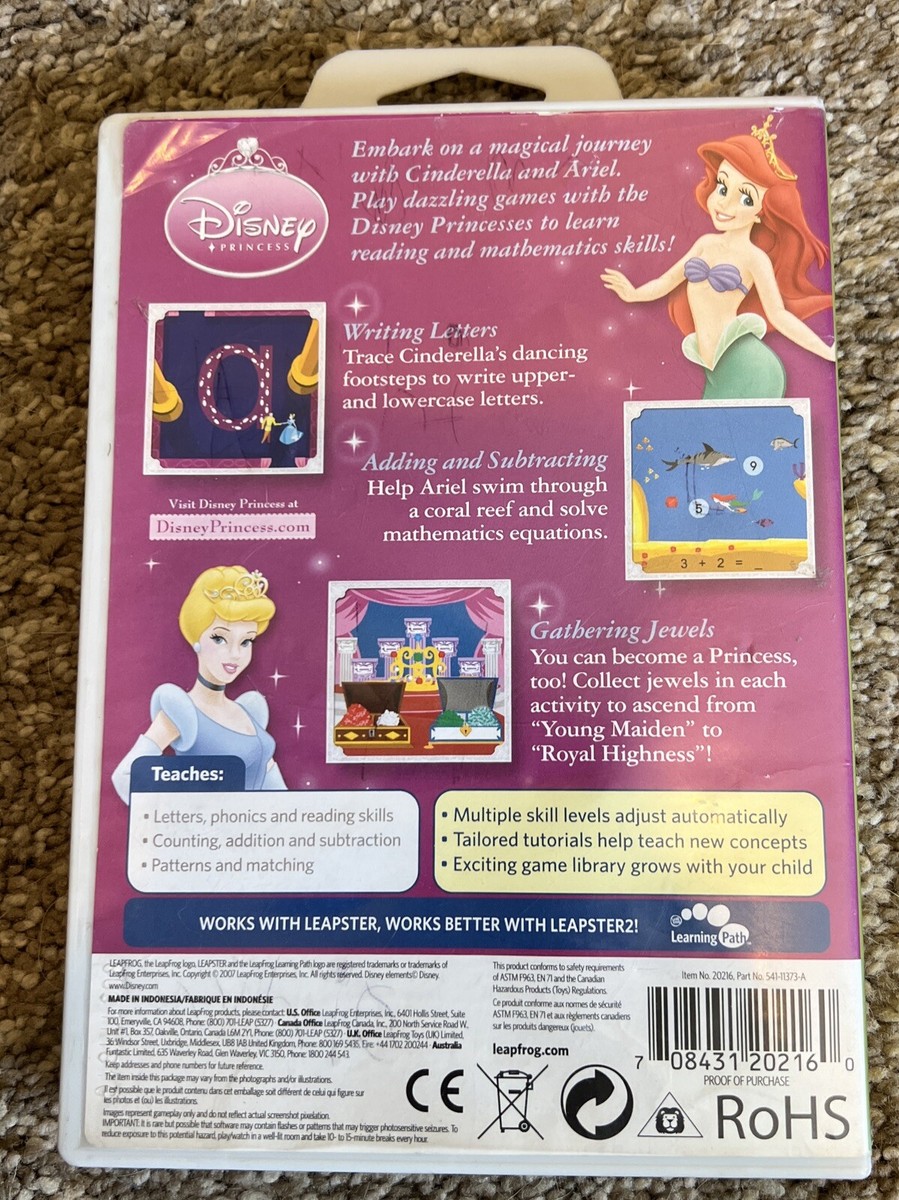 Disney Princess Leapster 2 Leap Frog 4-6 Years Pre-K-K Enchanted