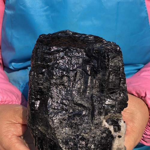 2530g Natural Black Tourmaline Crystal Stone Gem Original Mineral Specimen 460 - Picture 14 of 16