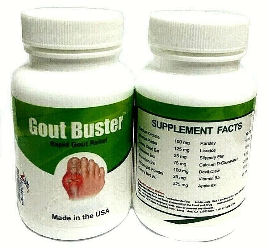 Gout Buster Faster Relief Economy Pack (3X60 tapas) Foto 2 de 4
