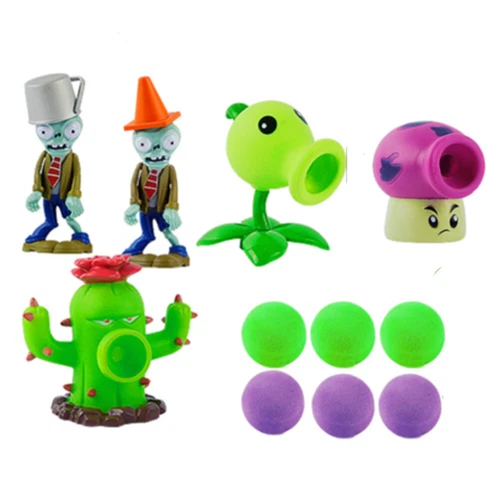 Plants VS Zombies Action Figure PVZ Pea Shooter & Zombie Figure Toy Set Game - Picture 14 of 46