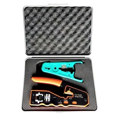 Network Tool Kit Rj45 Crimper Tool Kit With A Rj45 Pass Through Crimp Tool Wire 