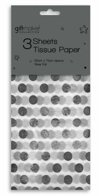 Silver Christmas Gift Wrapping & Supplies