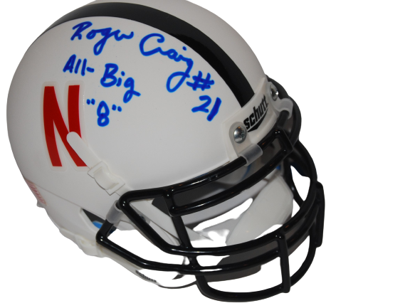 Roger Craig Autographed Signed Nebraska Cornhuskers () mini football helmet BECKETT BAS 