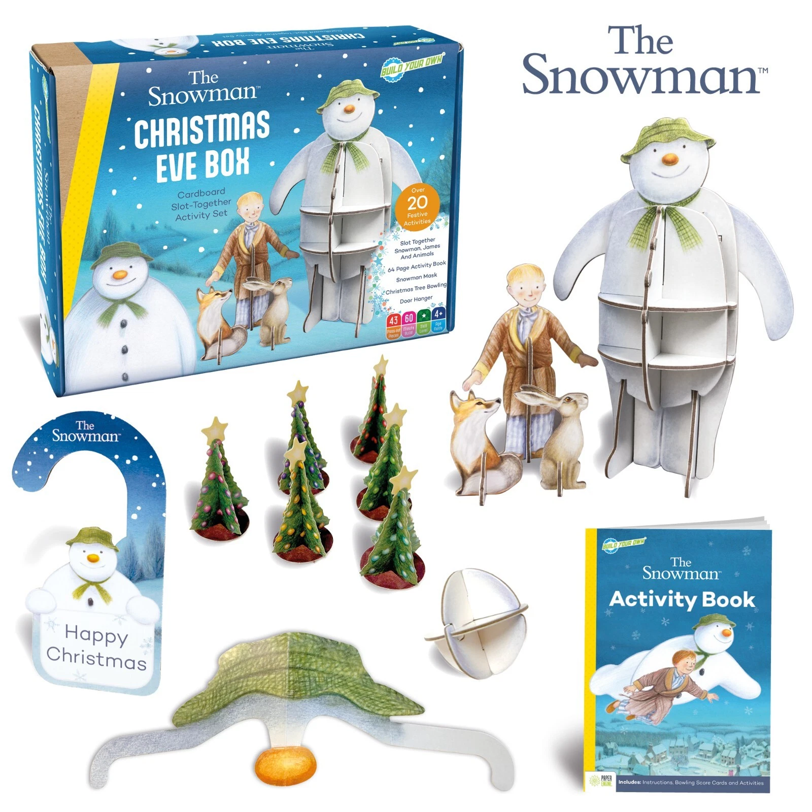 The Snowman Christmas Eve Box Build Your Own - Cardboard Toy - Picture 1 of 11