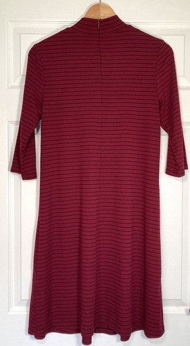Ronni Nicole Women's Red Stripe Midi Dress Stretch Size UK M - Picture 9 of 11
