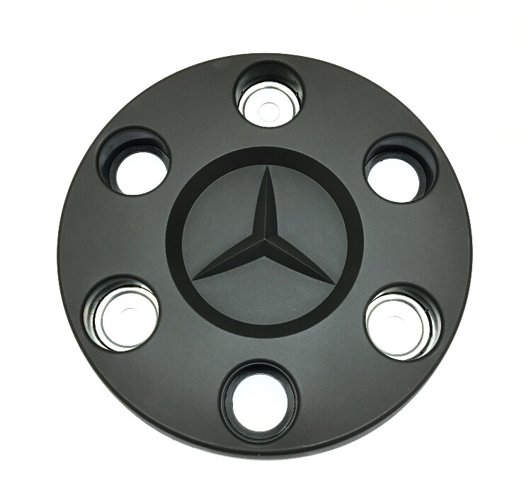 Wheel Center Caps For Mercedes-Benz ML350 MB Wheels Gloss Black Snap In ...