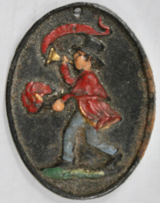 Original Vintage Associated Fireman s Insurance Co. Cast Iron Marker