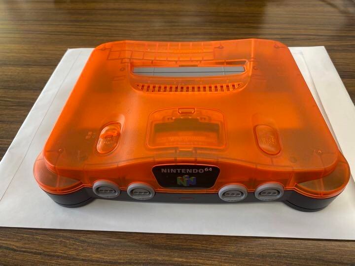 Nintendo 64 Clear Orange Console N64 & Clear Red Controlle Set | eBay