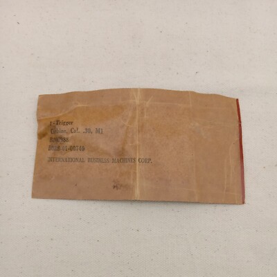 M1 Carbine Trigger, IBM  - New in Package  