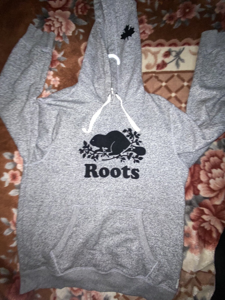 Original Kanga Hoodie Roots Sweatshirt Mens ROOTS MEDIUM SALT