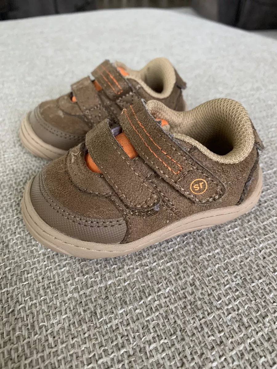 Infant Stride Rite Kyle Soft Soled Walker Shoe brown 3M