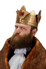 New Gold Royal King Crown Prince Hat Cap Medieval Game Of Thrones Adult Jeweled