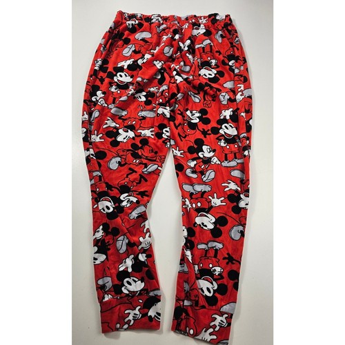 Mickey mouse kid juniors velour mickey mouse pajama pants joggers L (12-14) EUC# - Picture 2 of 6