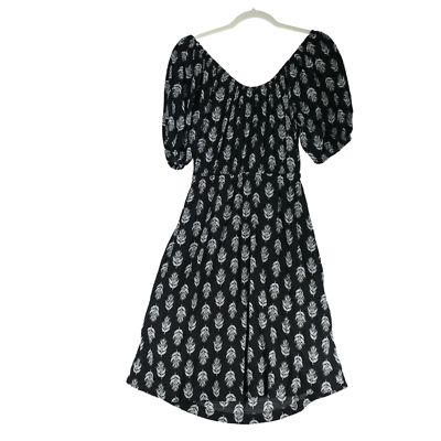 knee length dresses for ladies Old Navy Black Floral Ruffle Flutter Sleeve V Neck Tiered A Line Midi – Brie