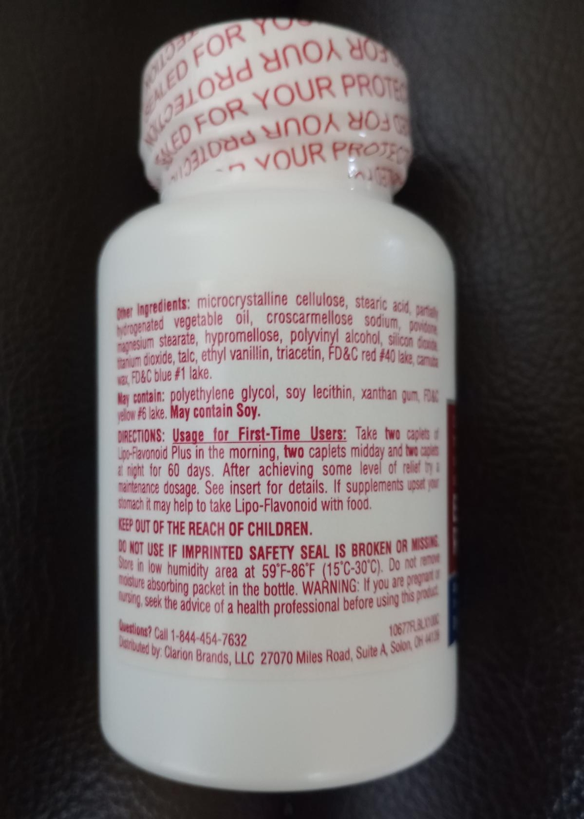 LipoFlavonoid Plus Ear Health Supplement 100 Caplets Exp. 03/2025