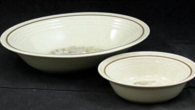 Royal Doulton Florinda Group of Oval Vegetable Bowl and Fruit Bowl LS1042