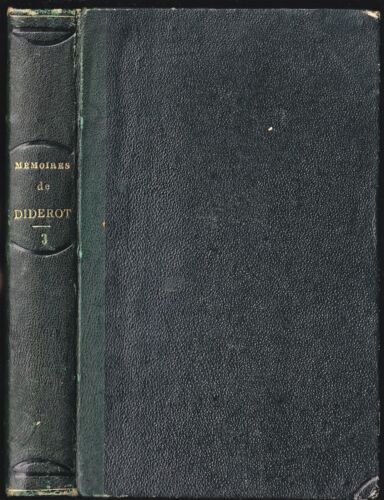 Mémoires Correspondance Ouvrages inédits de DIDEROT confié à GRIMM 2è Éd 1834 T3 - Imagen 1 de 12